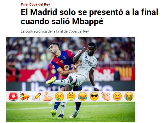 La prensa reacciona por el título del Barcelona tras vencer al Real Madrid: Ni árbitros ni nada, somos los mejores; no dan para el Clásico