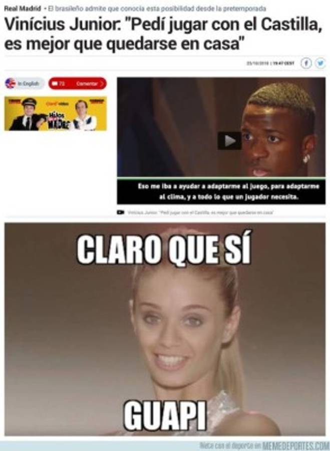 Sin Messi ni CR7: Los divertidos memes previo al clásico Barcelona-Real Madrid