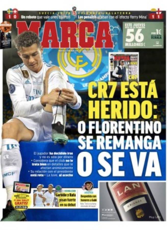 Las mejores portadas a nivel mundial, Cristiano e Inglaterra dominan