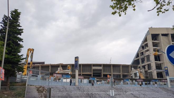 Las impactantes fotos del Camp Nou demolido: Así marcha la remodelación del estadio de Barcelona; “Es muy triste”