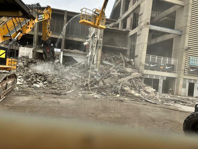 Las impactantes fotos del Camp Nou demolido: Así marcha la remodelación del estadio de Barcelona; “Es muy triste”