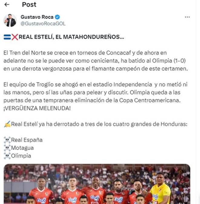 “Se esfuma el Real Madrid de Centroamérica”, “papelón” y “bochorno”: la reacción de la prensa a la derrota de Olimpia ante Estelí