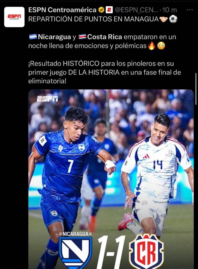No era penal Nos bailaron: así reacciona la prensa al empate de Costa Rica ante Nicaragua ¿Qué dijo Chepebomba?