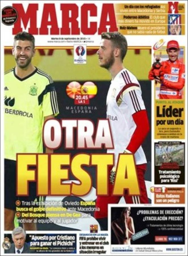 Las portadas de los diarios más importantes en el mundo