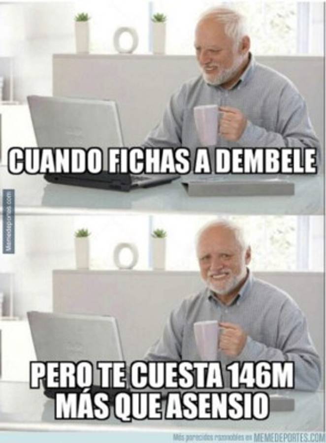 Destrozan a Dembélé con divertidos memes por su fichaje con el Barcelona