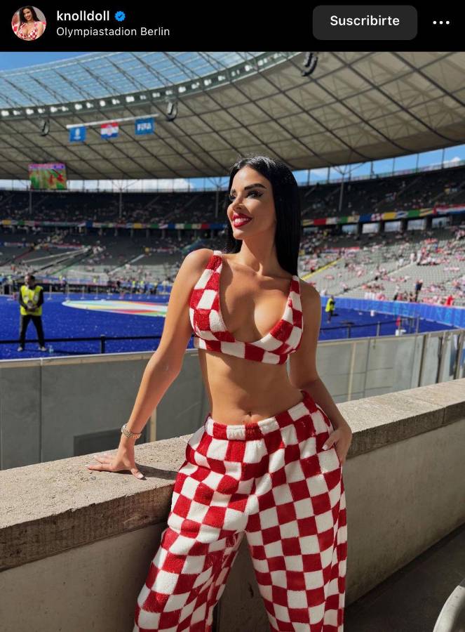 Ivana Knoll luce nuevo atuendo y ‘conquista’ la Eurocopa con su hermoso físico: ¿Traicionó a Croacia?
