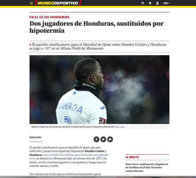 “Trampa mortal y escándalo”: Lo que amaneció diciendo la prensa mundial de la derrota de Honduras ante EUA