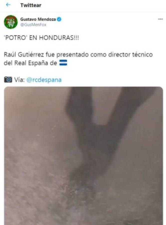 En México dicen que el 'Potro' Gutiérrez viene a dirigir a un lugar 'exótico” con Real España