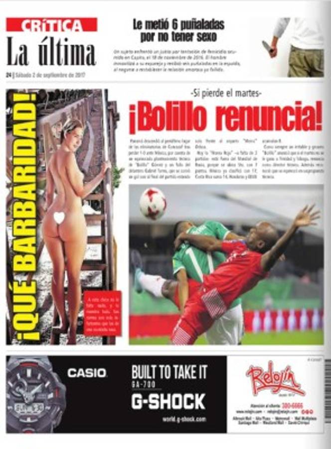 PORTADAS: Llanto en Panamá, júbilo en México, Costa Rica y Honduras