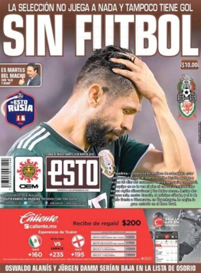 Preocupación en la prensa mexicana y acribillan al técnico Juan Carlos Osorio