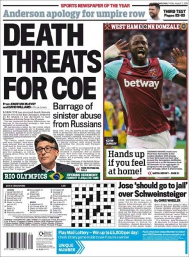 Las portadas de los diarios más importantes en el mundo deportivo