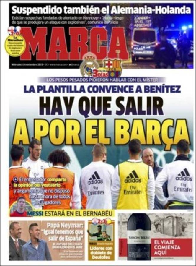 Las portadas más importantes del mundo del deporte de este miércoles