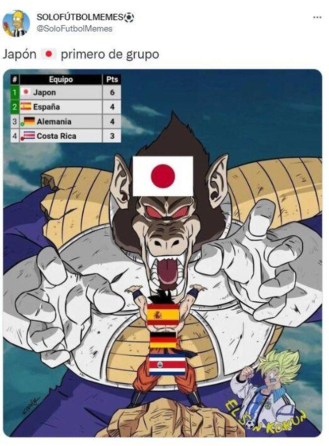 Destruyen el VAR con la ayuda de Gokú y los Súper campeones tras el gol de Japón; así encendieron las redes los memes