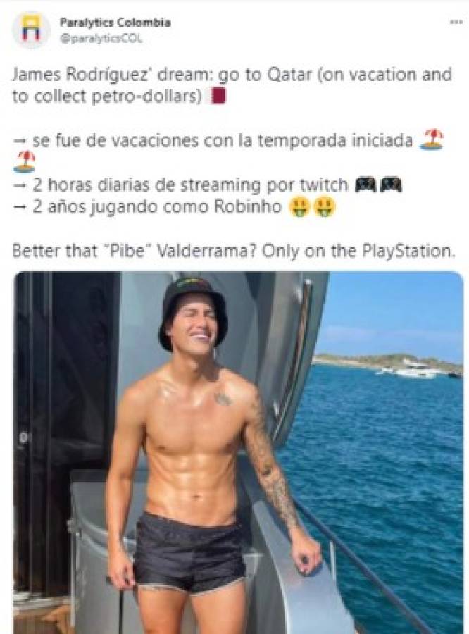 James Rodríguez es destrozado con divertidos memes por su eventual llegada al fútbol de Qatar