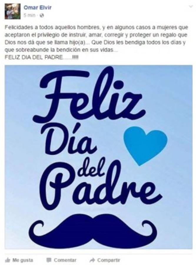 Mensajes de jugadores hondureños en el día del padre