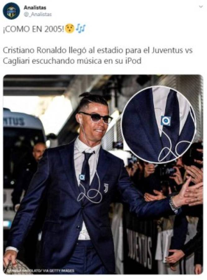 Cristiano Ronaldo causa furor en las redes sociales por usar un Ipod viejo del 2005