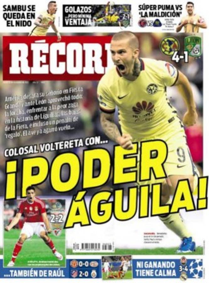 Portadas de los diarios más importantes del mundo deportivo
