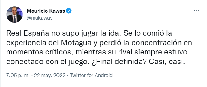 Tajantes: periodistas reaccionan tras el baile que le dio Motagua a Real España en la final de ida