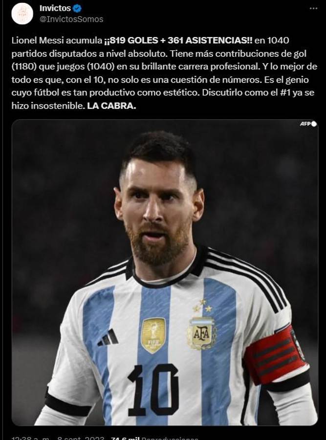 “Conmebol es la zona más fácil para clasificar”, “Messi es un hijo de...”: esto dice la prensa tras el golazo de tiro libre de Leo con Argentina