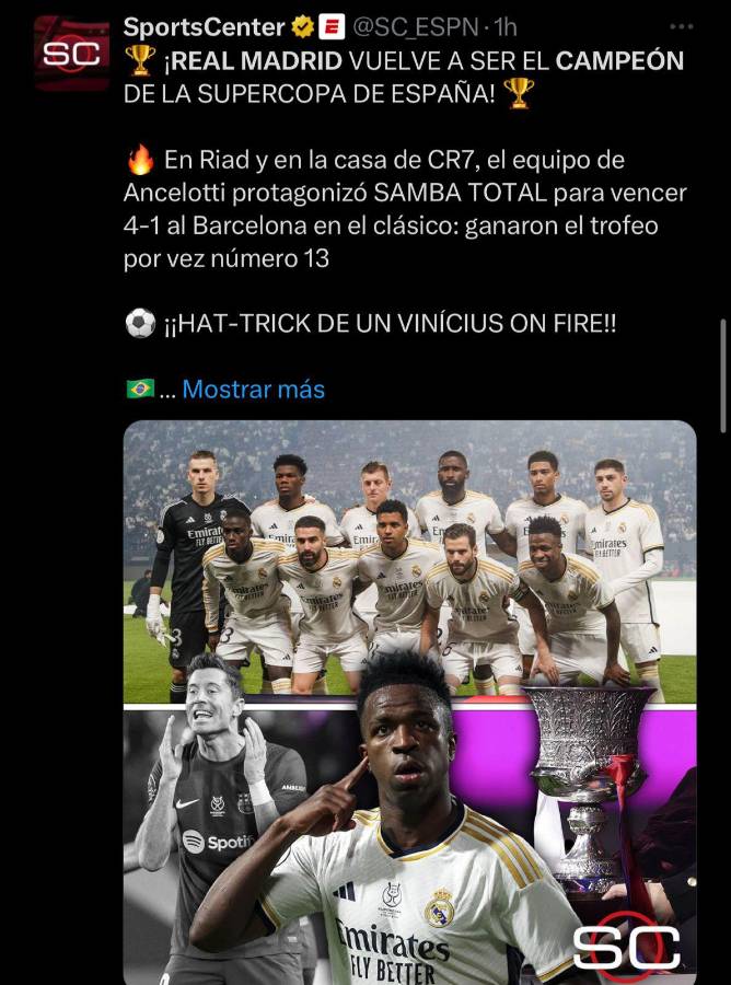 “Samba en el Clásico”, “Un día más en la oficina”: Las portadas de la prensa luego de que el Real Madrid goleará al Barcelona