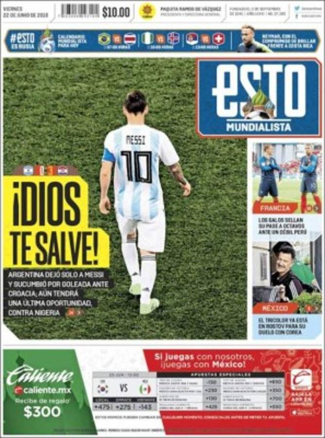 ¡BRUTAL! Las portadas de todo el mundo contra Argentina: 'Damos pena'