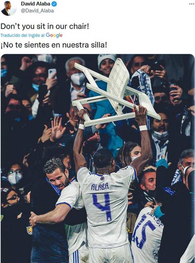 No se vio en TV: Alaba y su indirecta al PSG, el festejo en camerinos y crack celebró en las afueras del Bernabéu