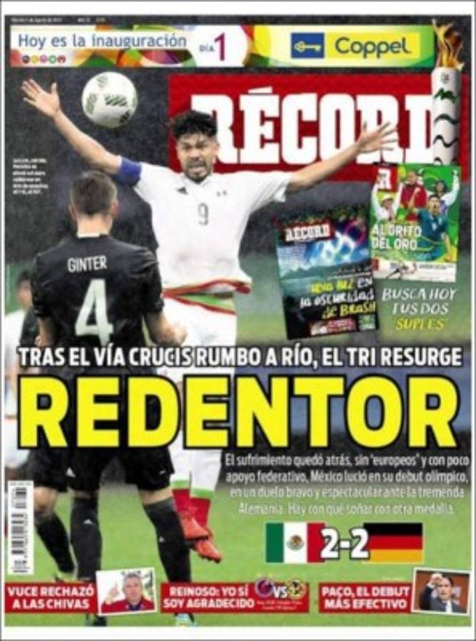 Las portadas de los diarios más importantes en el mundo deportivo
