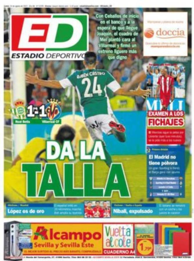 Las portadas de los diarios más importantes del mundo