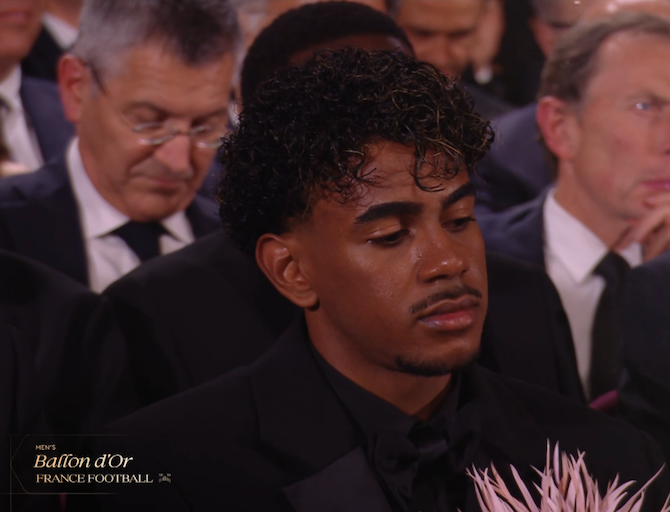 La reacción de Yamal al Balón de Oro de Kane, puesto de Messi y la desgracia de Mbappé