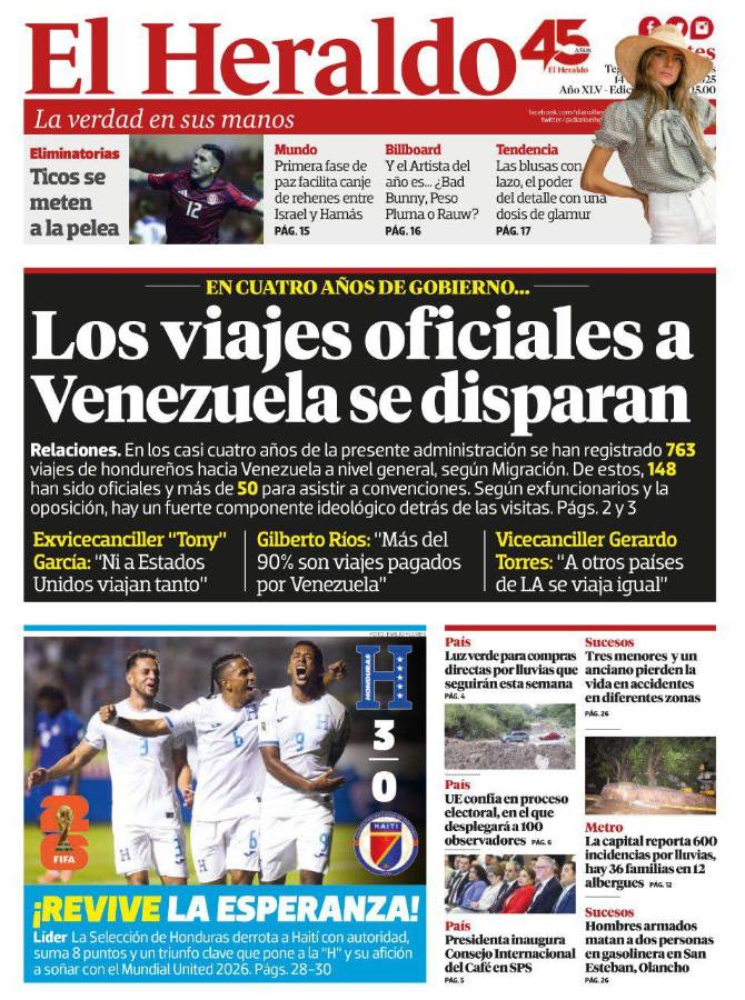 Honduras goleó a Haití y así reacciona la prensa: Chepe Bomba sorprende y afirman que la casa de la 'H' es Tegucigalpa