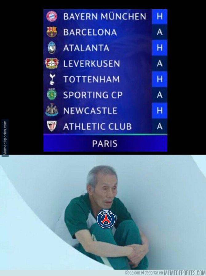 Los memes que dejó el sorteo de la Champions League: se burlan de un gigante que sigue dormido