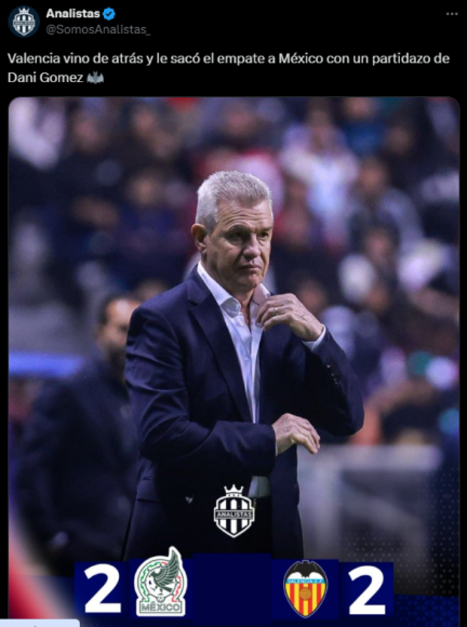 “Siguen sin existir”: la dura reacción de Faitelson tras empate de México ante Valencia “B” y lo que dicen del Vasco