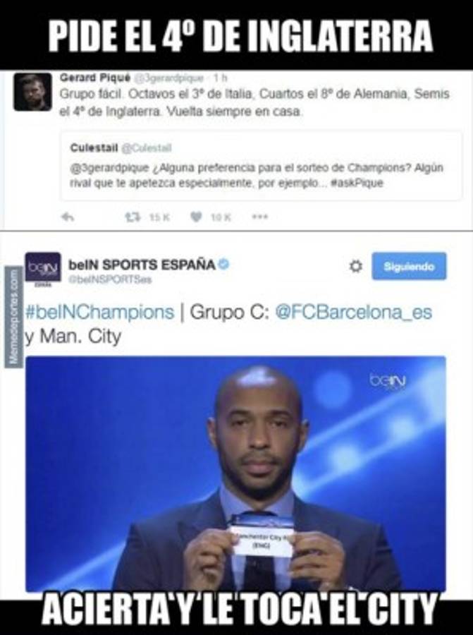 ¡Los imperdibles memes del sorteo de la Champions League!