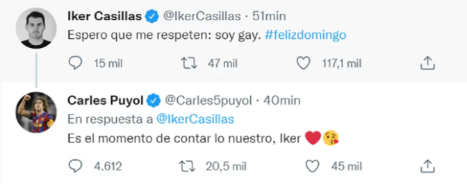 Puyol pide perdón por responderle a Casillas el polémico mensaje y la reacción de un futbolista homosexual