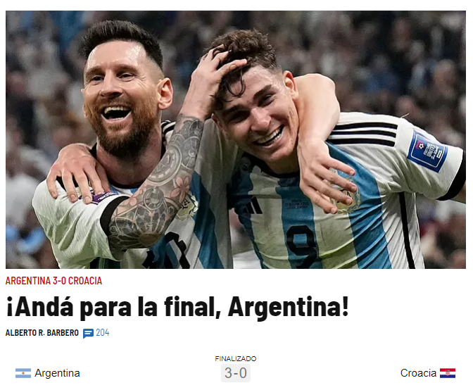 El mundo rendido ante “un marciano llamado Messi”: medios piden “vestir” a Leo tras exhibirse en el Argentina - Croacia