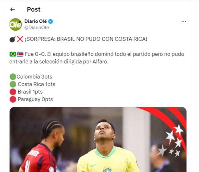 La reacción de la prensa al empate de Costa Rica en Copa América: Faitelson destruye a los ticos y en Panamá no soportan
