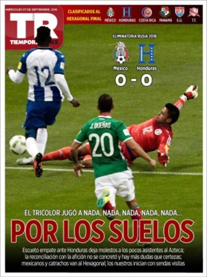 Titulares de portadas en México: '¿Por los suelos, a qué juega?'