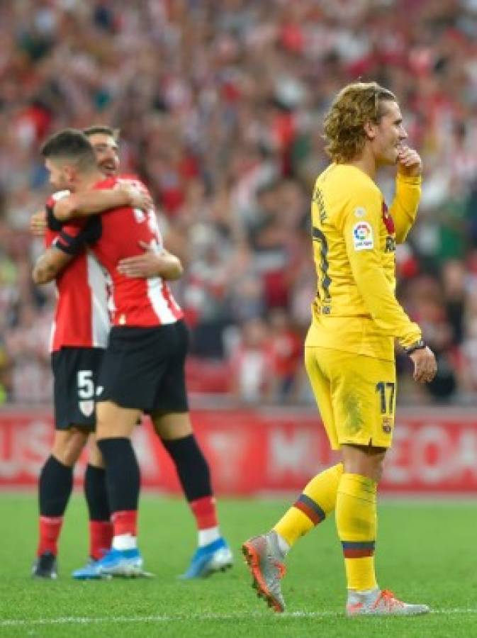 La frustración de Piqué, el dolor de Suárez y la derrota del Barcelona en San Mamés&nbsp;&nbsp;