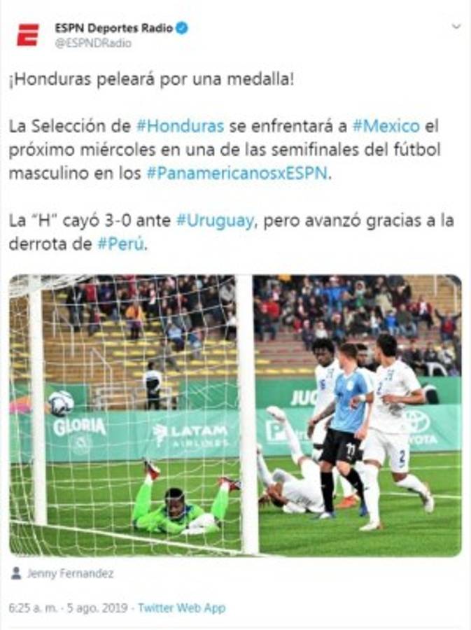Honduras se enfrentará a México en los Panamericanos y esto dicen los medios