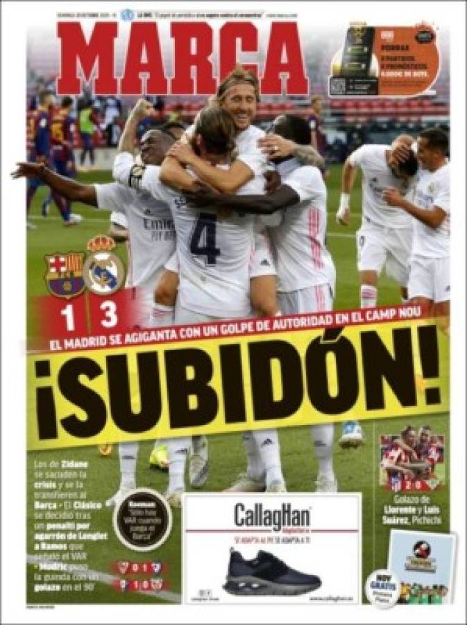 'Un atraco clásico': Las portadas el día después del polémico triunfo del Real Madrid ante Barcelona   