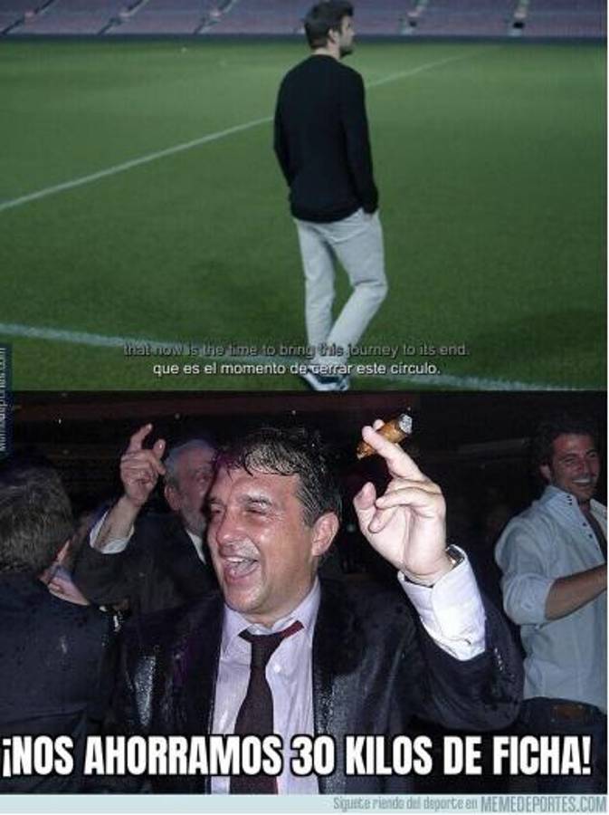 No perdonan a nadie: Los jocoso memes que dejó el último partido de Gerard Piqué con el FC Barcelona