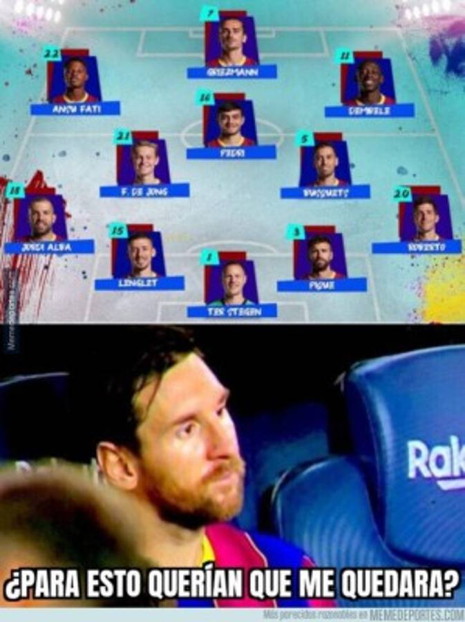 Los memes humillan a Messi tras ser suplente y marcar otro gol de penal en el Barcelona-Betis