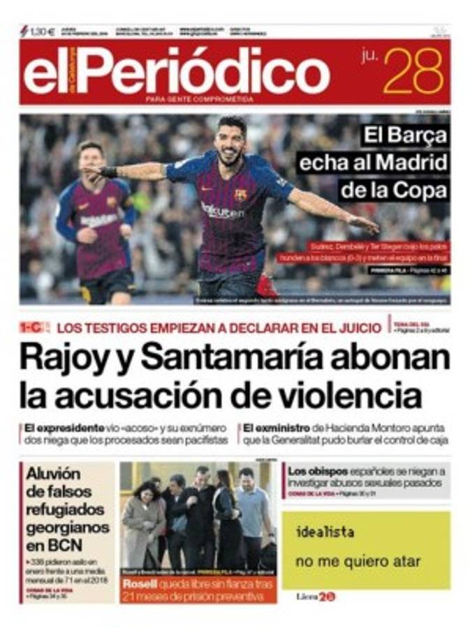 Las portadas por el mundo sobre la paliza del Barcelona ante el Real Madrid en Copa
