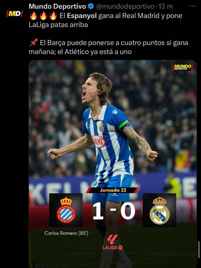 “Terrorífico arbitraje” “ya se acabó el ciclo de Ancelotti”: la prensa reacciona a la roja no sacada en el Espanyol-Real Madrid