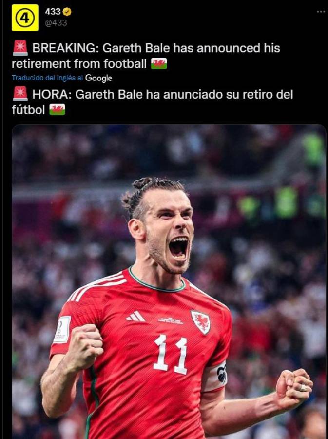 “Adiós leyenda”, “Lo ganó todo”: Prensa internacional se rinde ante el retiro de Gareth Bale