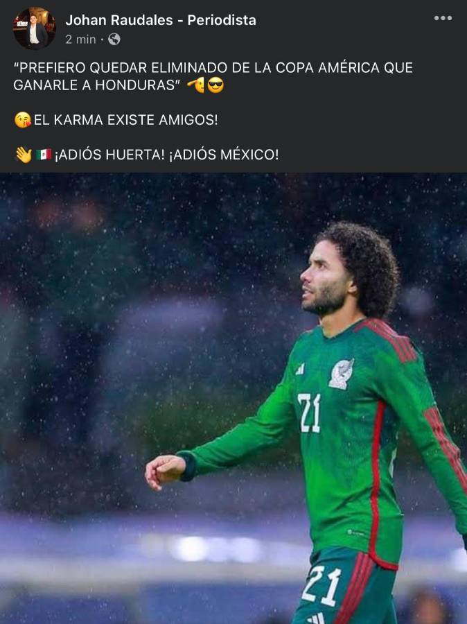 “Son unos inútiles” “El Karma existe”: Las otras reacciones de la prensa que atacan a Huerta tras la eliminación de México