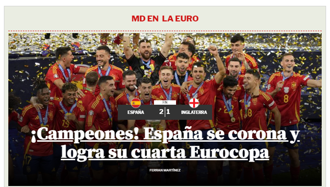 Lo que dice la prensa de Inglaterra tras perder otra final de la Eurocopa: “60 años de dolor; España nos rompe el corazón”