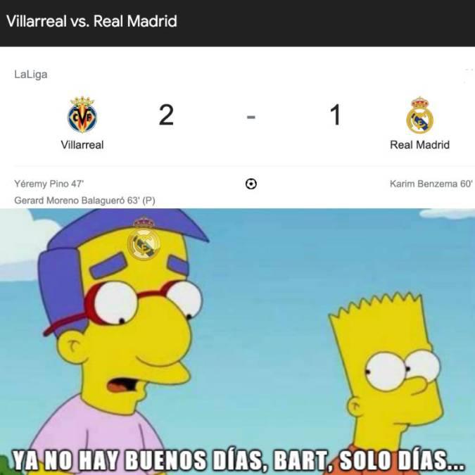 Memes: Así se burlan del Real Madrid tras la derrota ante el Villarreal en la Liga de España