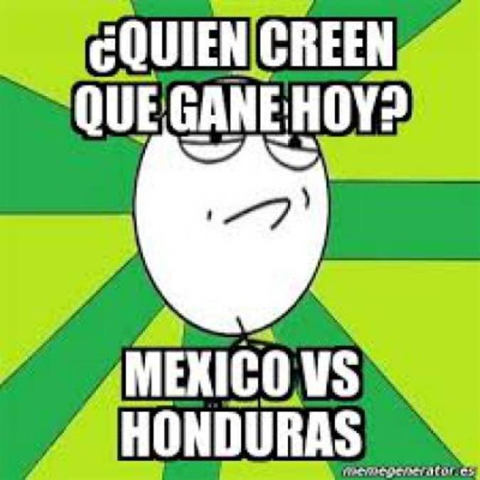 Los memes llegan para el México-Honduras en Chiapas