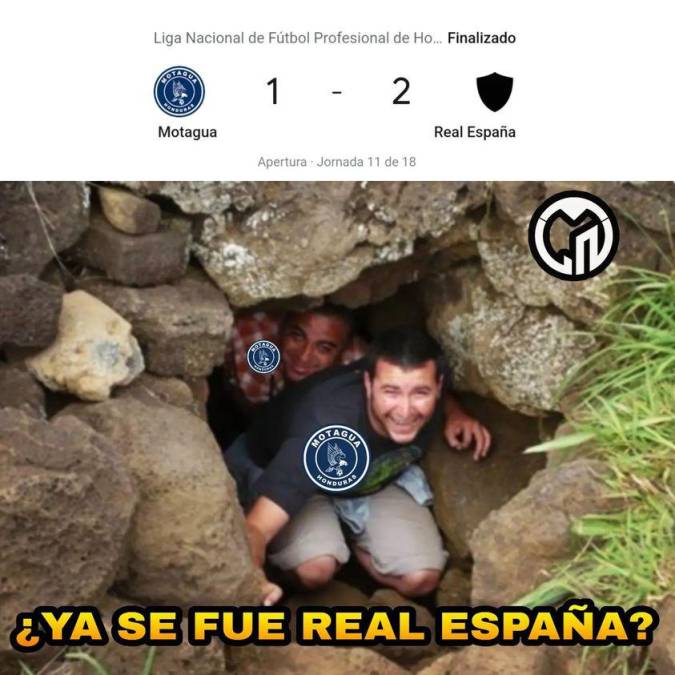 Los memes no perdonan al Motagua tras perder el invicto ante Real España en el estadio Nacional
